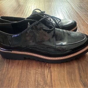 Franco Sarto Black Patent Leather Flats